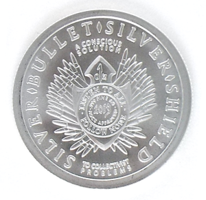 .999 Silver freedom coin back